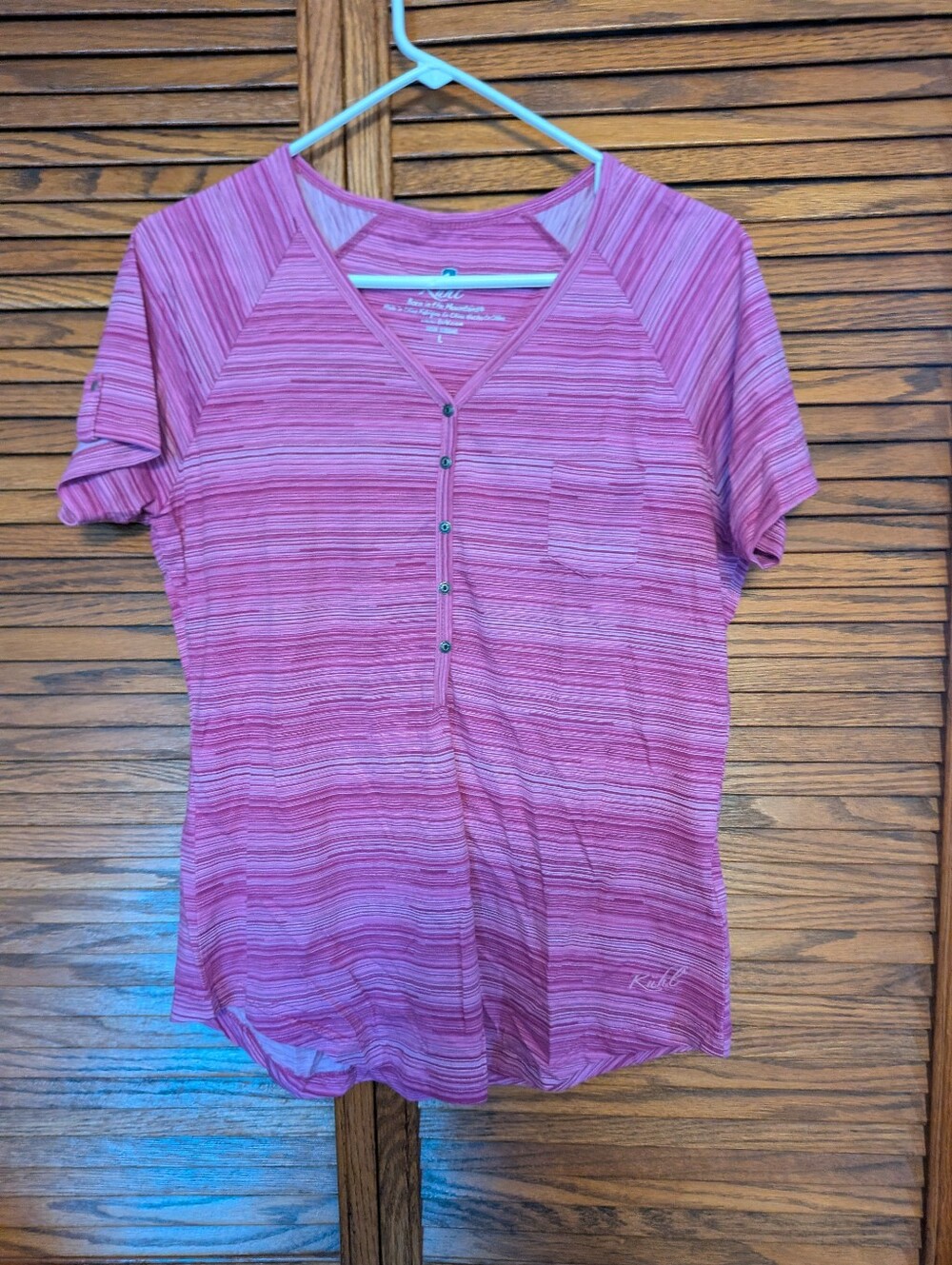 Kuhl Women's Pink Purple Short Sleeve T-shirt Size Large